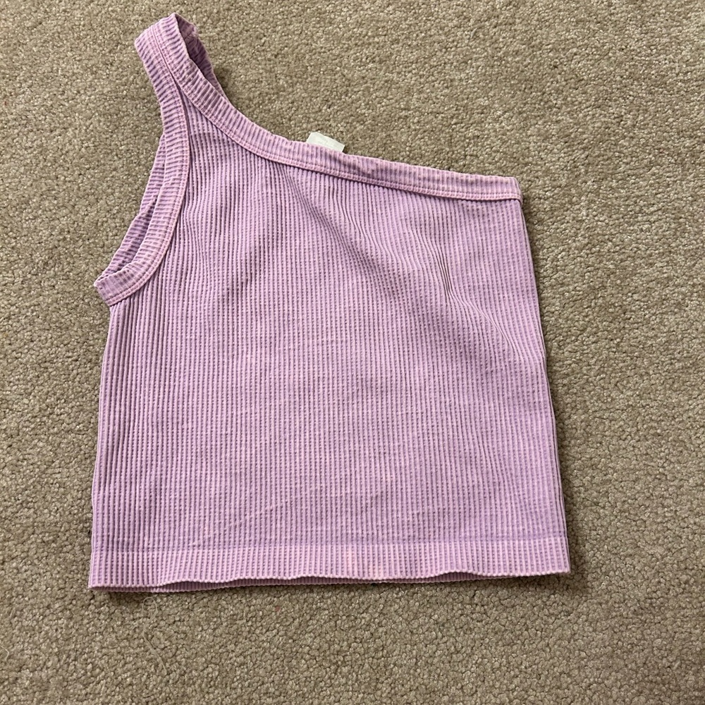 one shoulder tank top
